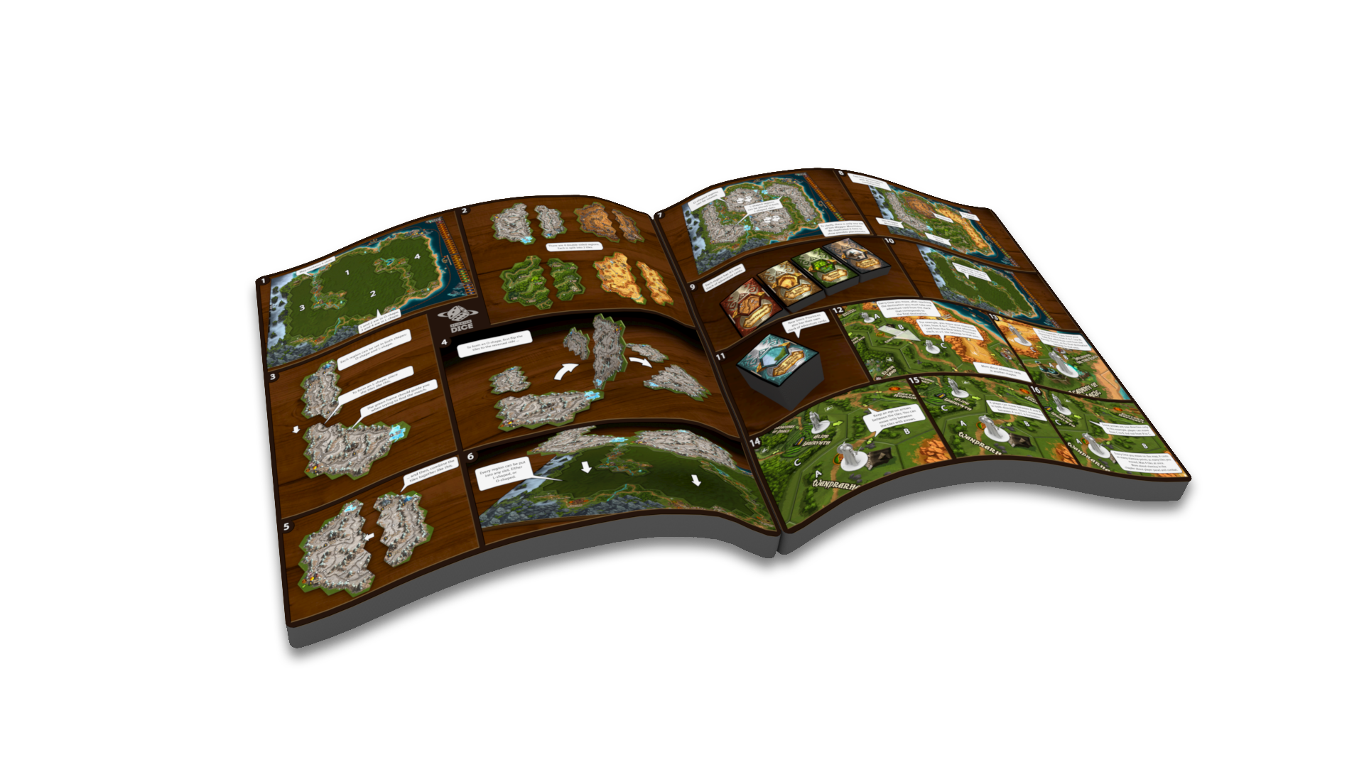 World map and tutorial Spinning Dice