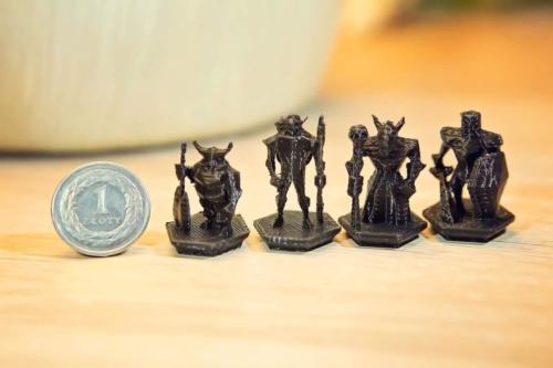 Temporary minature figures that we've self 3d printed. Obviously it's not going to be in a final product. We just needed something to play with.